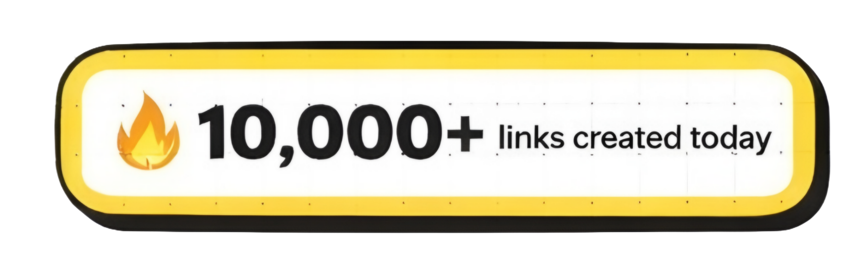 10,000+ links created today